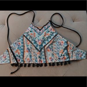 No Boundaries Halter Bikini Top
